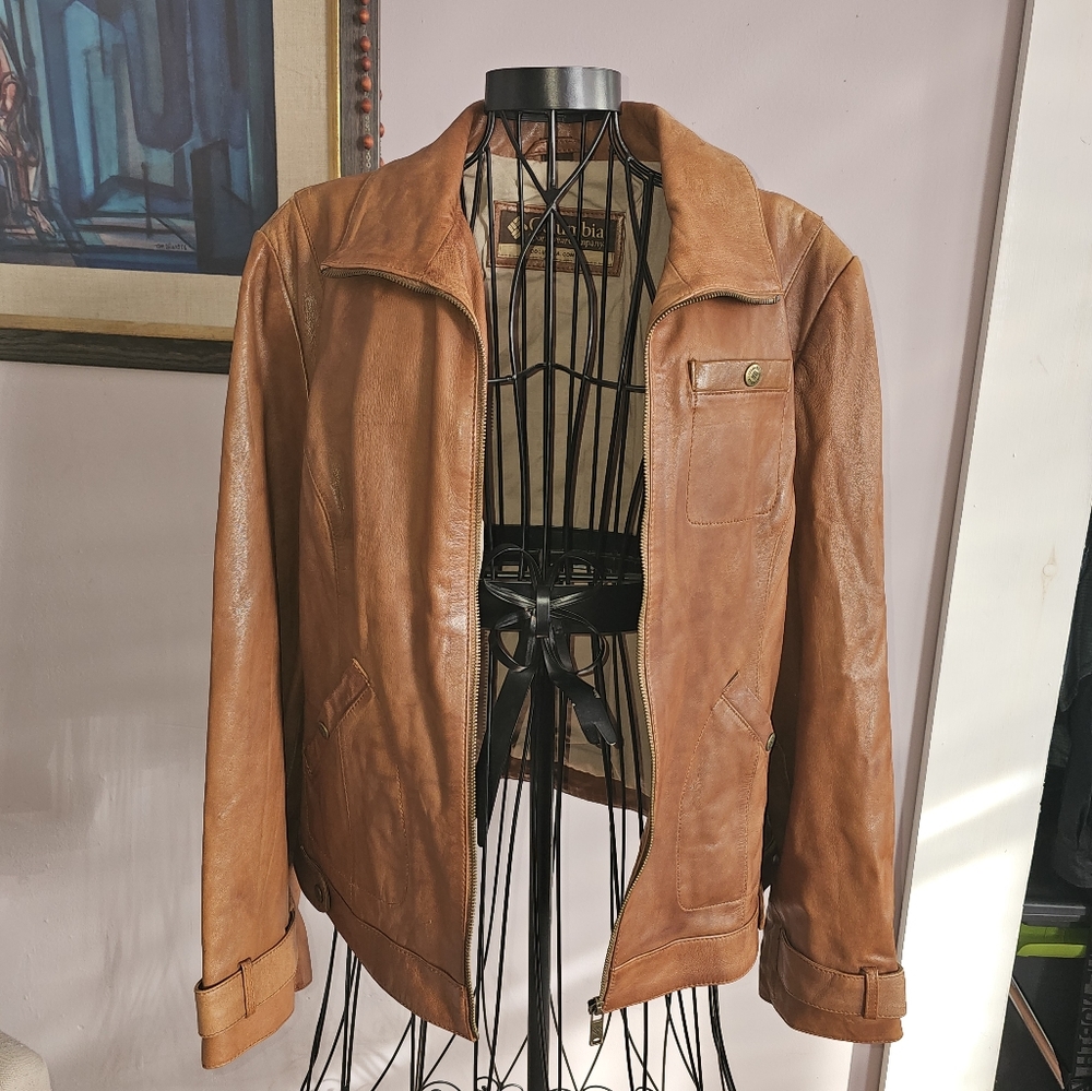 Womans Columbia soft leather Jacket